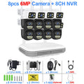 Smar WiFi Security Camera System 6MP Dual Lens Wireless IP Camera Kit With Two-Way Audio 8CH NVR