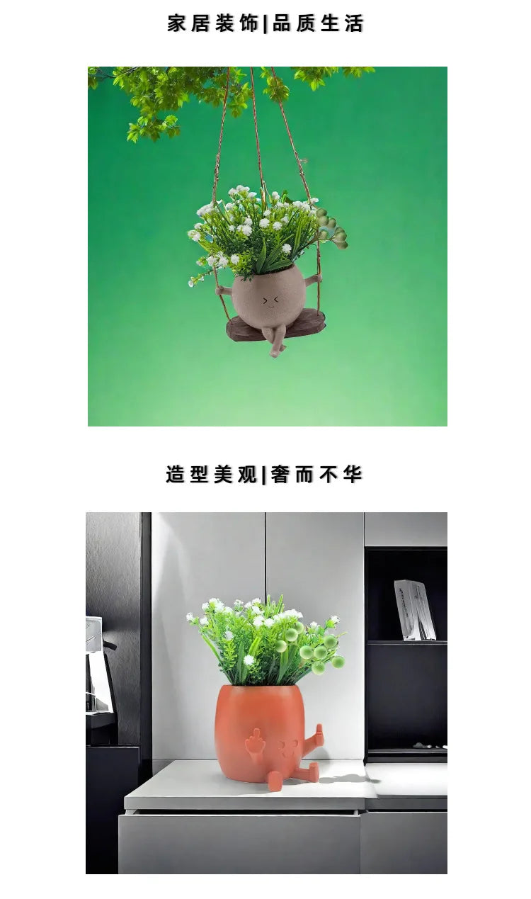 Creative Succulent Planters—Mini Hanging Planters for Home Gardening Decor