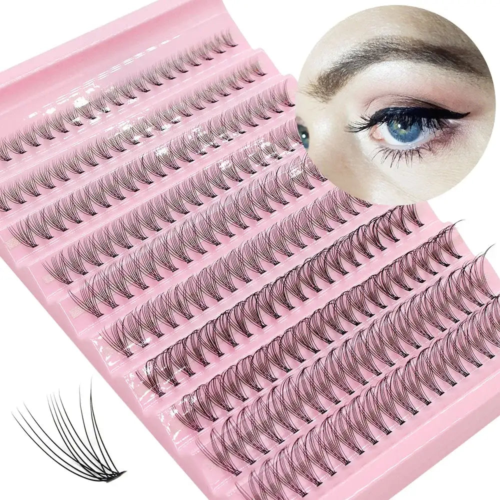 Big Capacity Super Bunch DIY Cluster Lashes 8-16mm Mix Charm Style Eyelashes Extension False Eyelash Makeup Tool Russian Volume False Eyelashes 200pcs 10D 0.07mm|8-16mm Mix Tidesmit