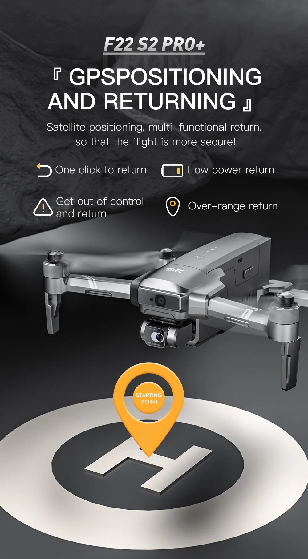 4K GPS Camera Drone with Obstacle Avoidance and Gimbal - Tidesmit Tidesmit