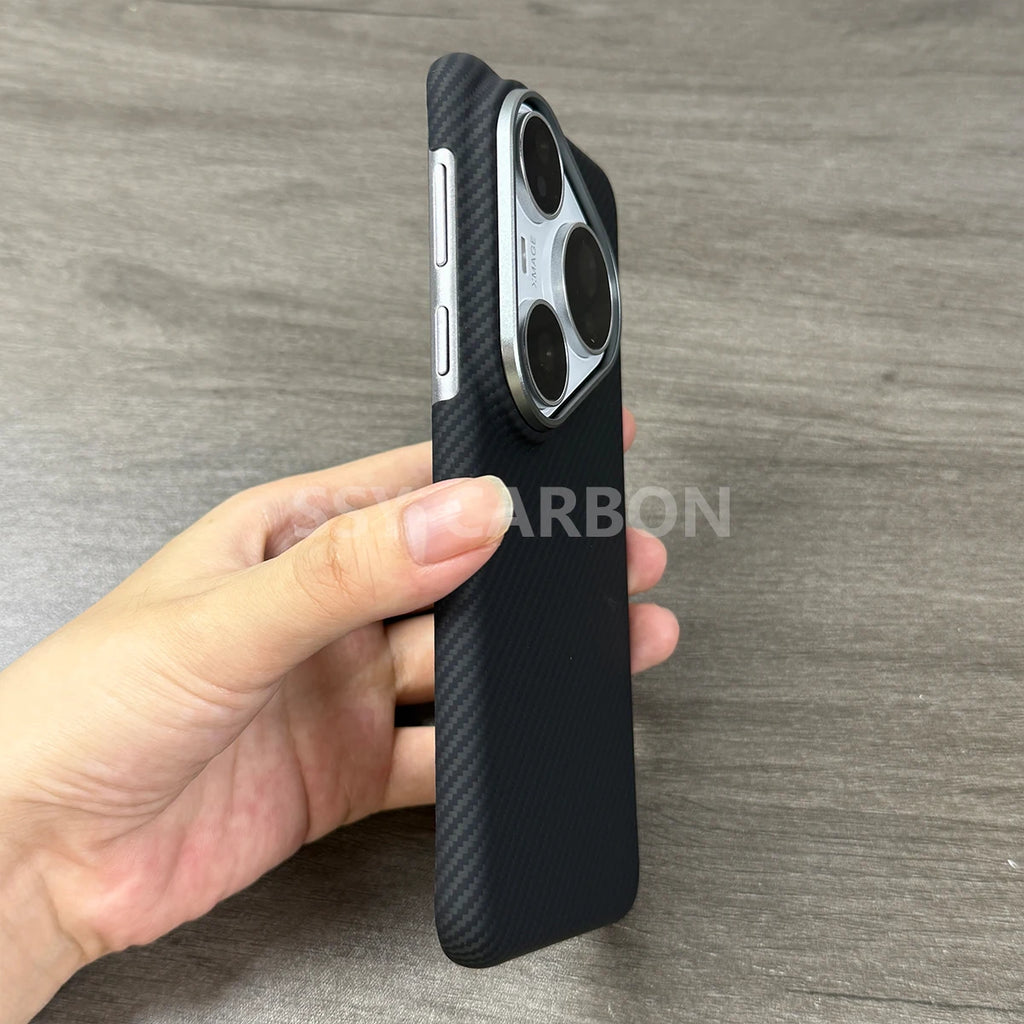 Carbon Fiber Huawei Pura 80 Ultra Case - Slim MagSafe Shock-Absorbing Cover Tidesmit