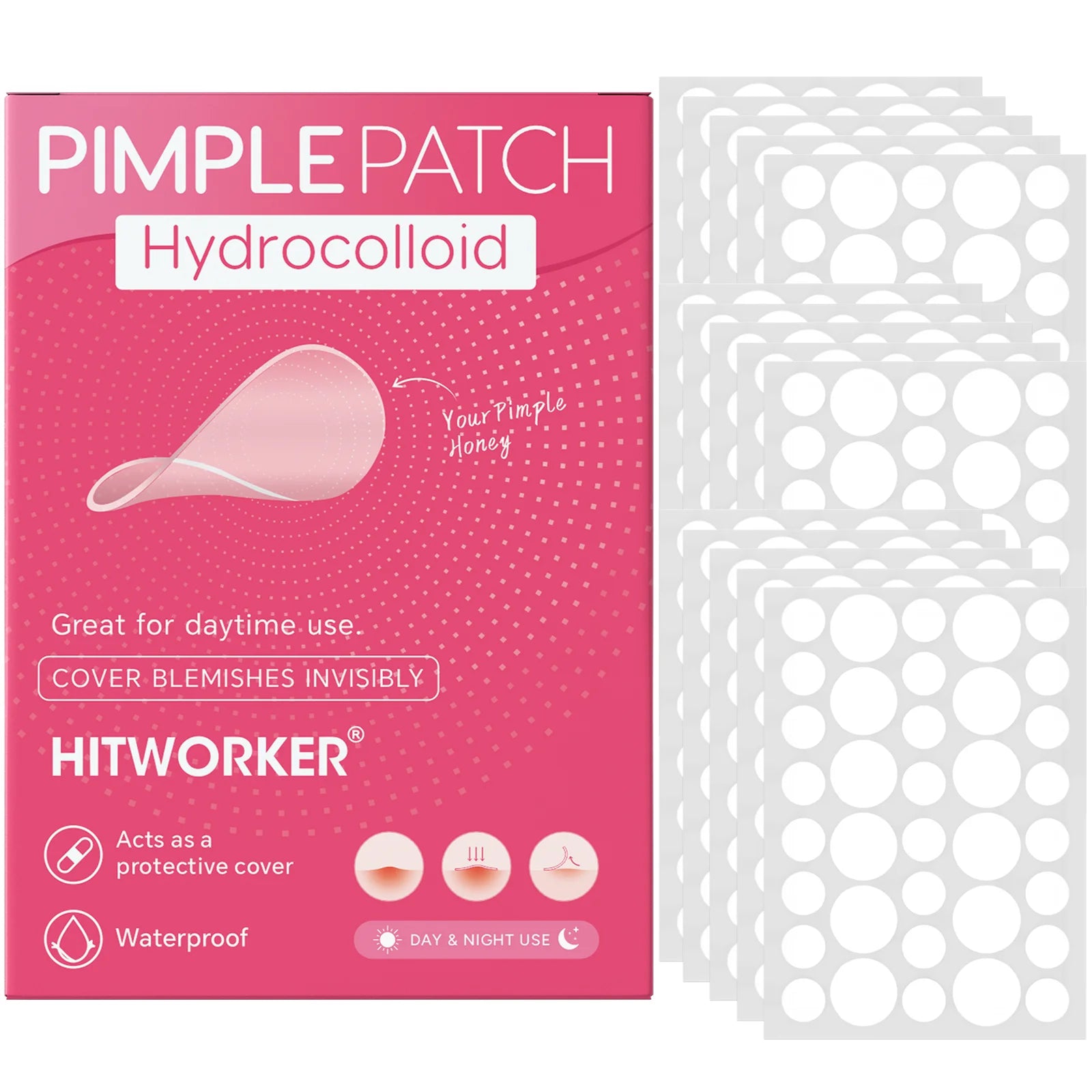 540/360pcs/box invisible acne patch set - deep cleaning high-quality water-based acne stickers, gentle and skin friendly