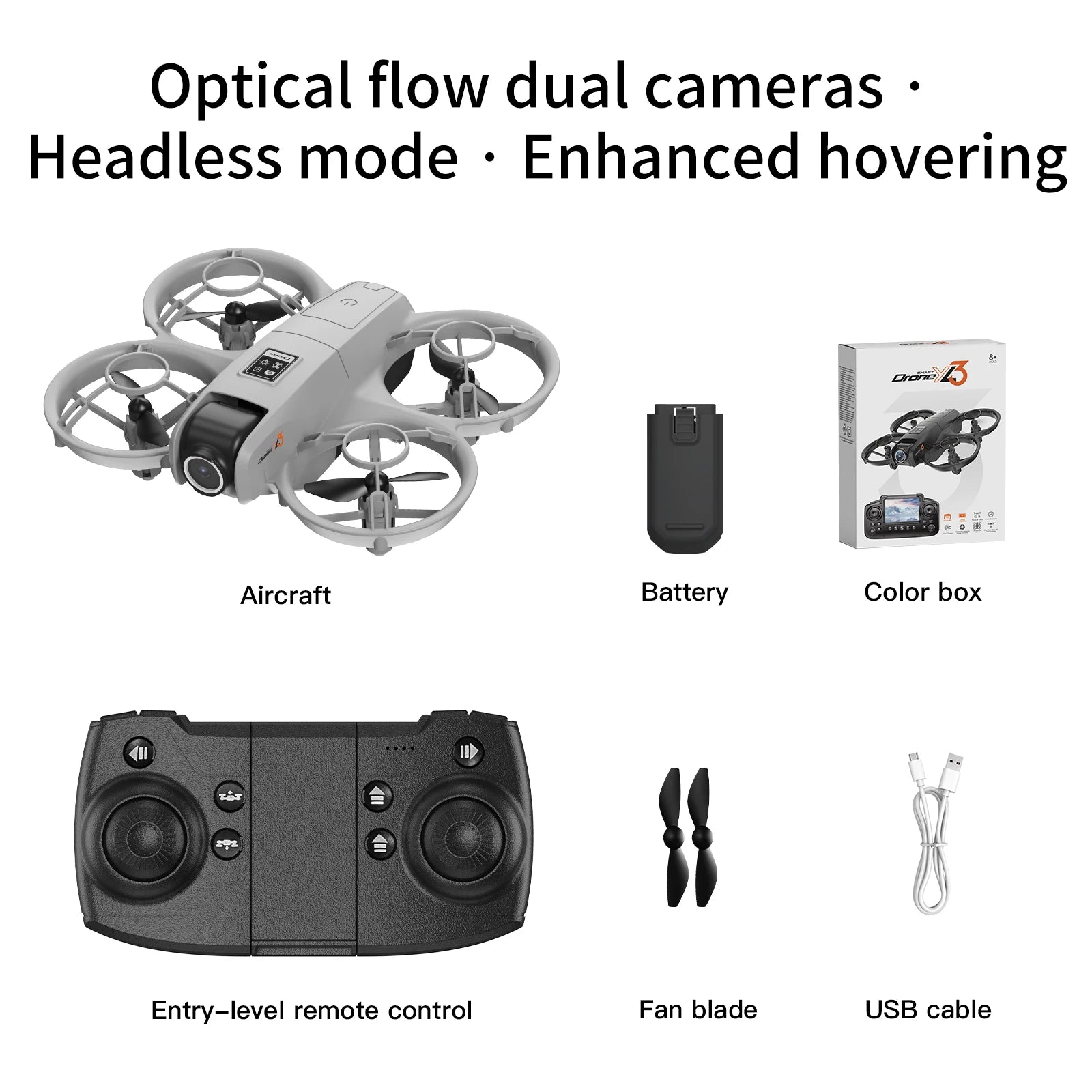 4K Camera Drone for Kids with Screen - Foldable Remote Control Quadcopter White-4K-1B Tidesmit
