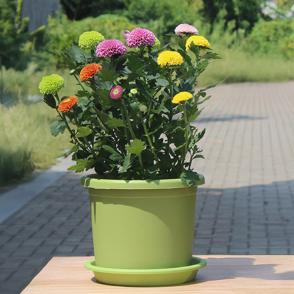 Thickened Plastic Flowerpot Large Water Absorbing Flowerpot For Garden Courtyard Balcony Planting Gardening Accessories 1pc