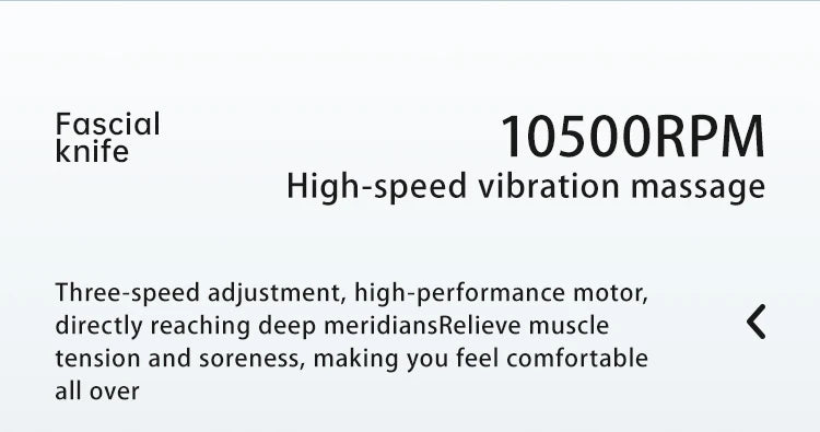 Fascia Muscle Massager: Heated Vibration Tool for Deep Tissue Relief Fascia Gun Tidesmit