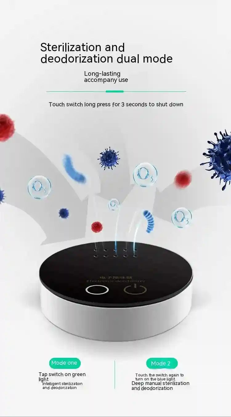 Tidesmit portable intelligent ozone air purifier for shoe cabinet and pet area sterilization and deodorization