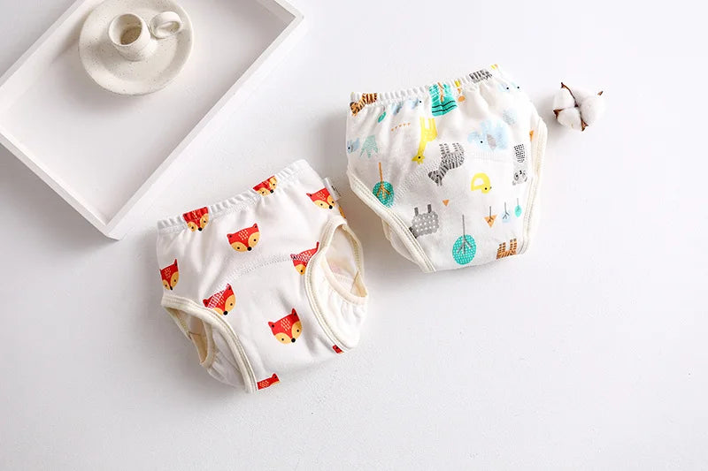 New Baby Wing Diaper Cotton Baby Waterproof Reusable Training Pants Infant Shorts Nappies Panties Nappy Changing Underwear Cloth