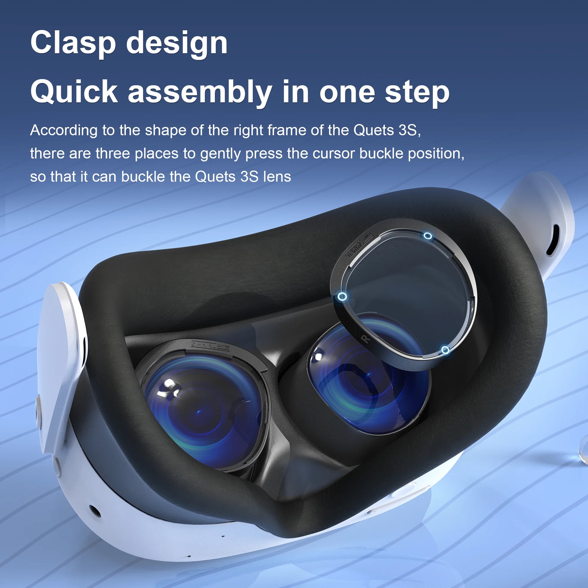 Meta Quest 3S Anti-Blue Light VR Lenses - Scratch Resistant Protection Tidesmit