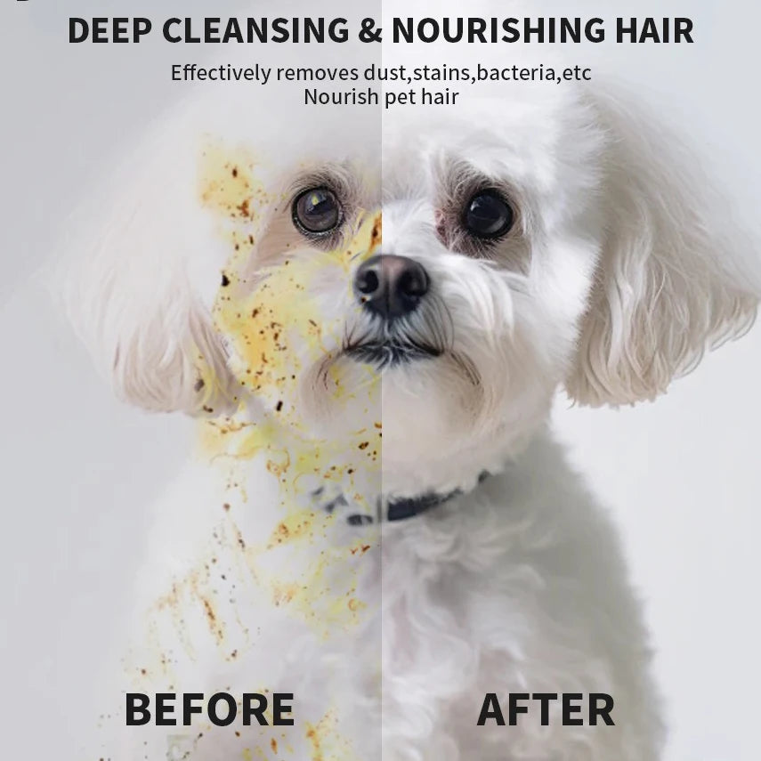 Pet wash-free cleaning gloves for cats and dogs. Deodorizing wipes effectively remove stains for clean, nourished fur.