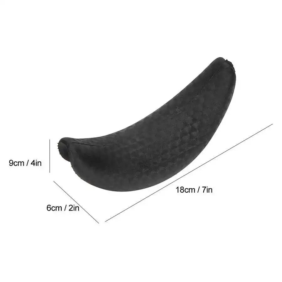 Salon Hair Washing Neck Cushion - Ergonomic Silicone Support (Black) Massage Chairs Tidesmit