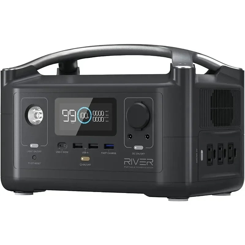 ##For 288Wh Portable Power Station,3 x 600W(Peak 1200W) AC Outlets & LED Flashlight, Fast Charging Silent Solar