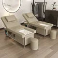Electric Shampoo Massage Bed - Professional Salon Recliner with Heat Massage Chairs Tidesmit