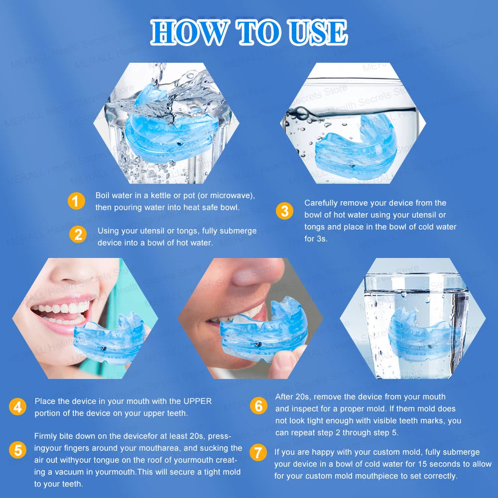 Tidesmit anti snore mouth guard for teeth grinding and bruxism sleep apnea relief