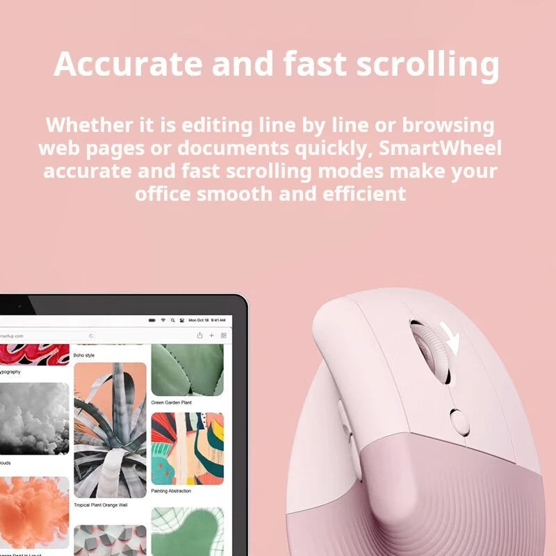 Lift Ergonomic Bluetooth Wireless Mouse Vertical Mouse Small Mouse Business Office 3 Devices Switch In Seconds
