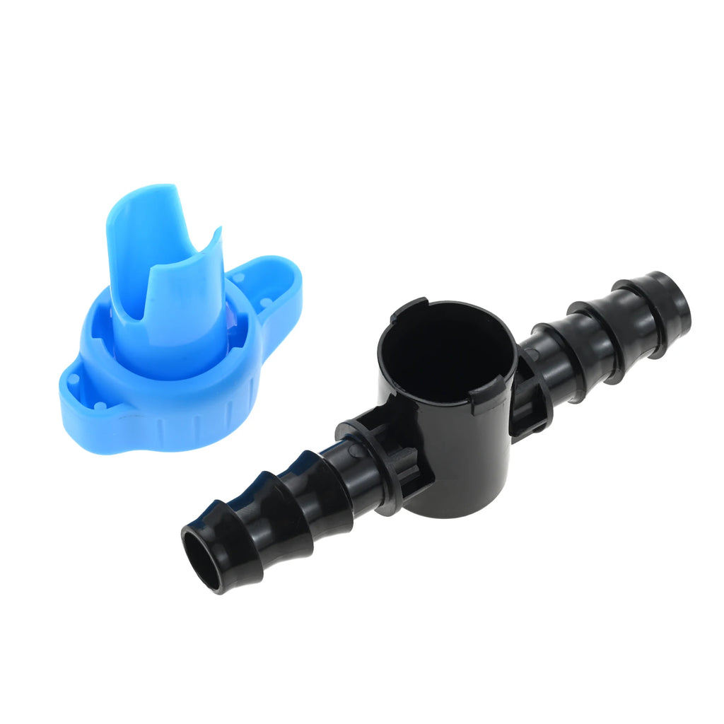 15pcs Plastic Drip Irrigation 1/2 Inch Barbed Shut Off Valve for 1/2 Inch 16mm Drip Irrigation Tubing for Drip Sprinkler Systems