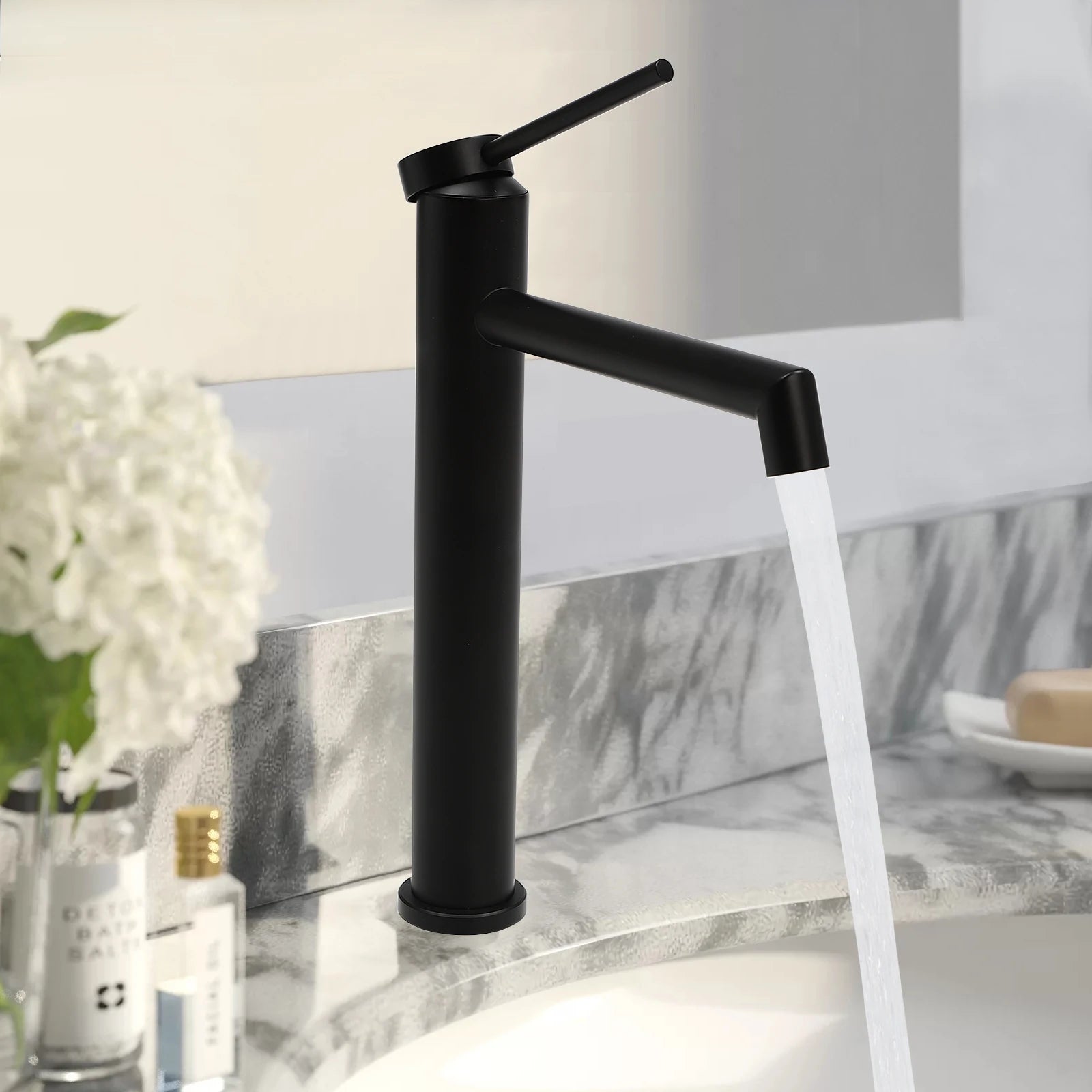 Wash Basin Mixer Tap Rust Resistance Easy to Install Bathroom Faucets Easy to Clean for Kitchens/Restaurants/Laundromats