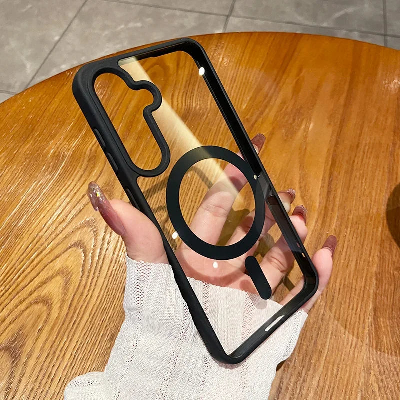 Magnetic Wireless Charging Phone Case for Samsung - Shockproof Cover Tidesmit