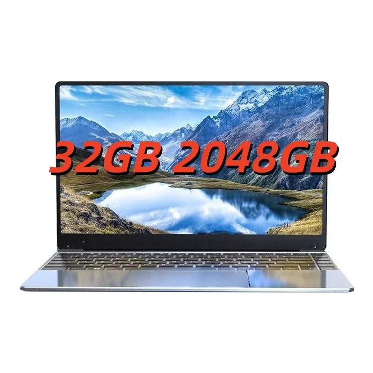 Brilliant Radiant Original 15.6 Inch Laptop Intel N3700 120Hz FHD IPS,32GB/2TB SSD 5000mAh Backlit Keys