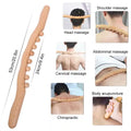 Wooden Gua Sha Massage Roller - Beech Wood Back Muscle Relief Tool Massage Roller Stick A Tidesmit