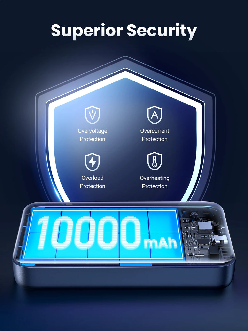 Magnetic Power Bank 10000mAh for MagSafe iPhone - Fast Wireless Charging Tidesmit