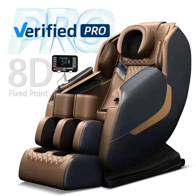 Zero Gravity Full Body Massage Chair - Electric Muscle Relief White Massage Chairs Tidesmit