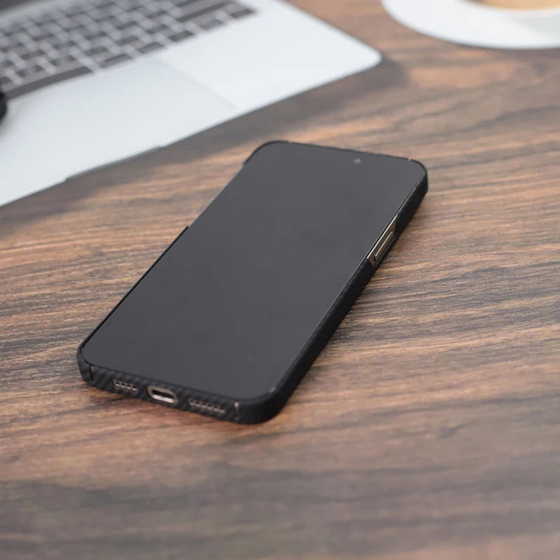Aramid Fiber iPhone 16 Pro Max Case - Military-Grade Shock Protection Tidesmit