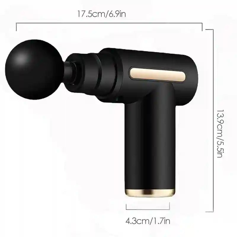 Deep Tissue Massage Gun - Portable Muscle Relief Tool by Tidesmit Back Massage Instrument Tidesmit