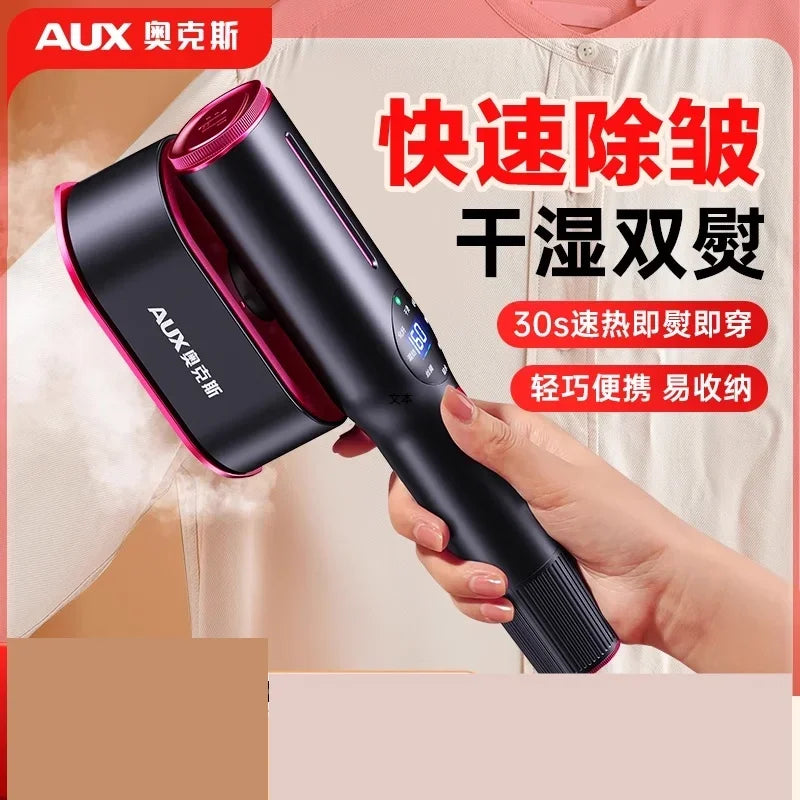 Tidesmit 1200W handheld portable steam iron for clothes, compact travel steamer for quick laundry garment care