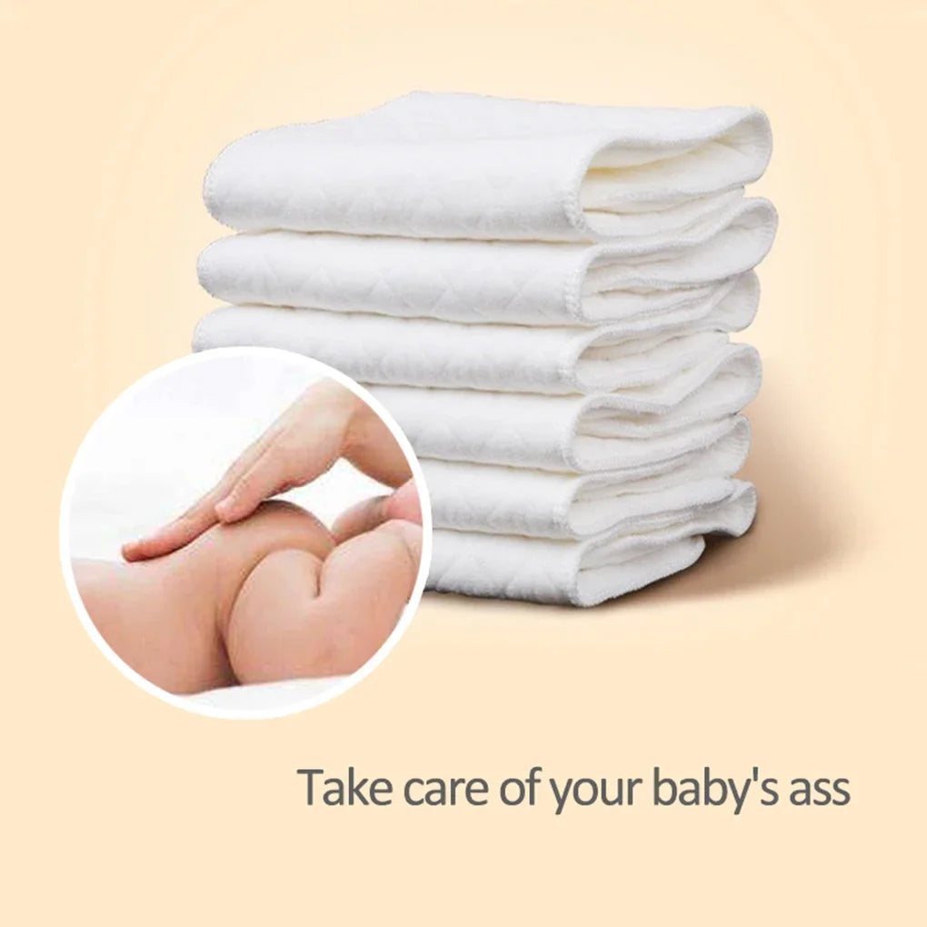 2-10pcs Cotton Diapers Children Washable Reusable Baby Diaper Pad Folding Kids Changing Pads Accessories
