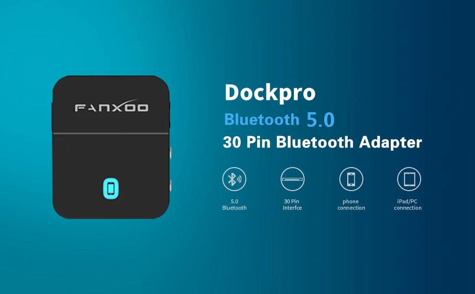 30 Pin Bluetooth Adapter for Bose Sounddock - Wireless Audio Receiver Tidesmit