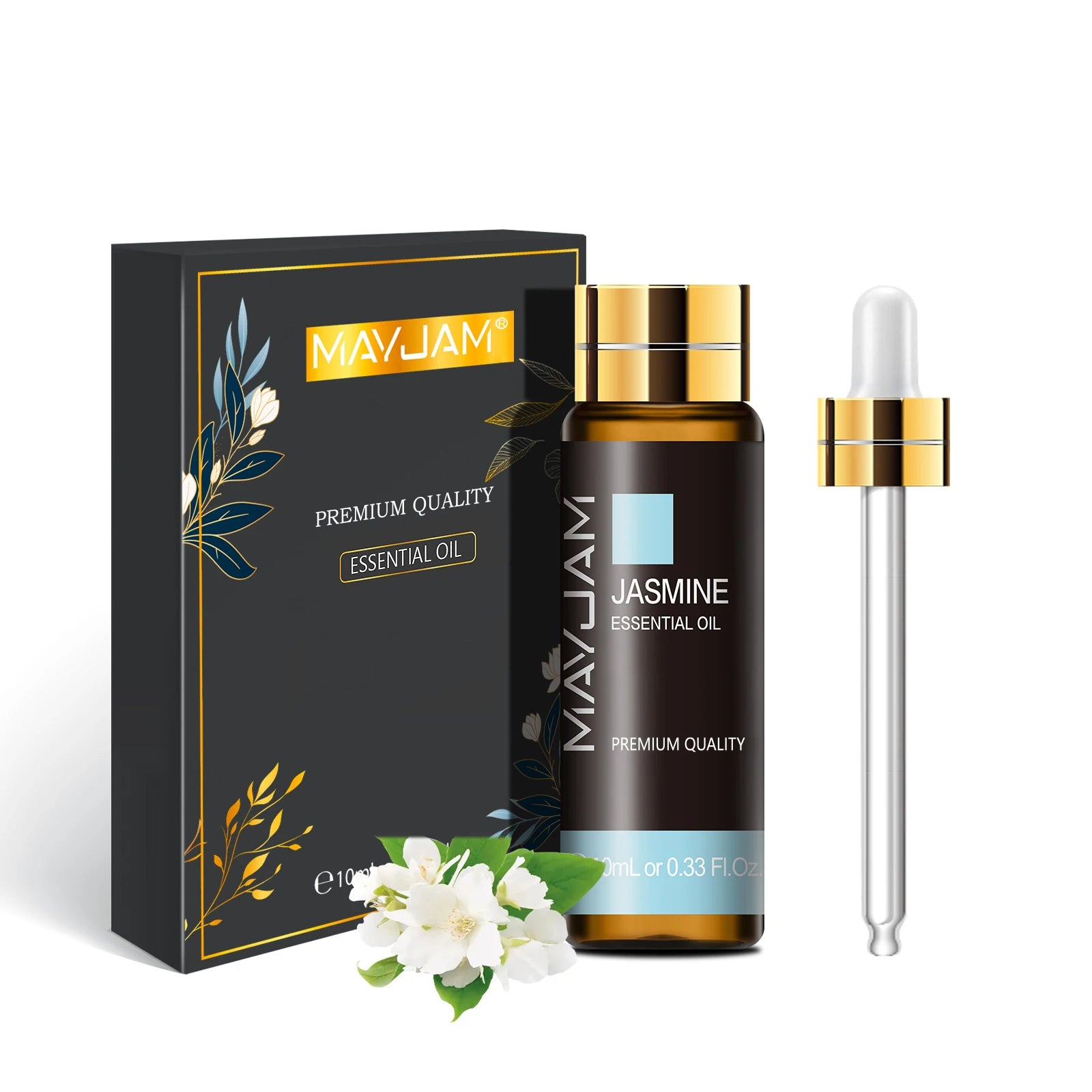 MAYJAM Lavender Jasmine Eucalyptus Vanilla Sandalwood Mint 10ml Natural Plant Essential Oil with Dropper For Diffuser Humidifier