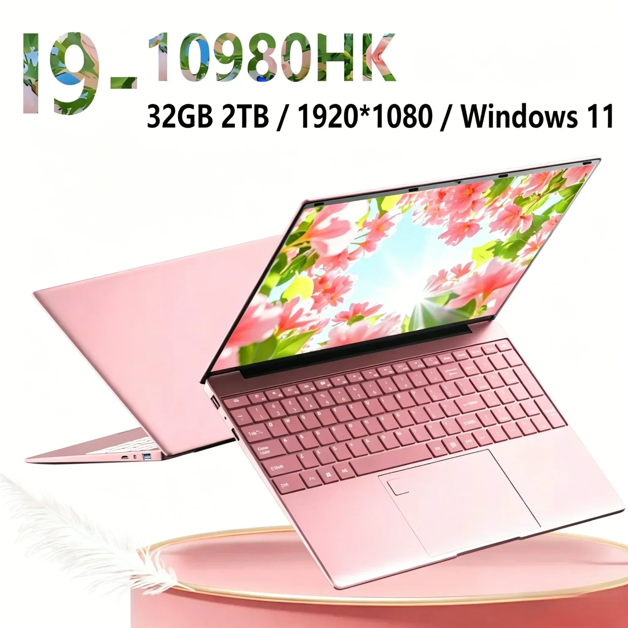 LENO Intel Core i9 10980HK High-Performance Laptop 15.6",2TB SSD,32GB RAM,Windows 11 Pro,Portable Notebook PC for Office Study