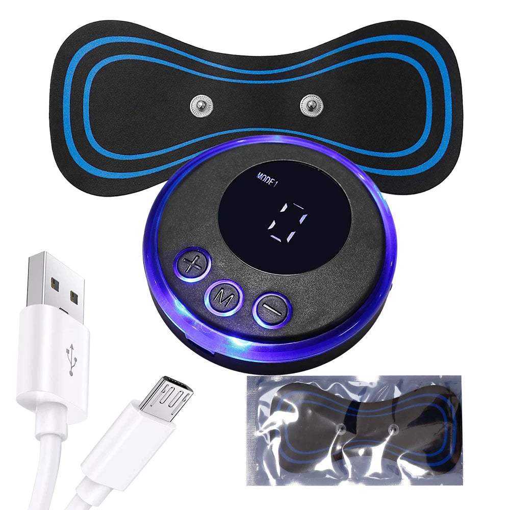 EMS Neck Massager - Portable TENS Pulse Pain Relief Patch for Muscles Body Shaping Massage Equipment Tidesmit