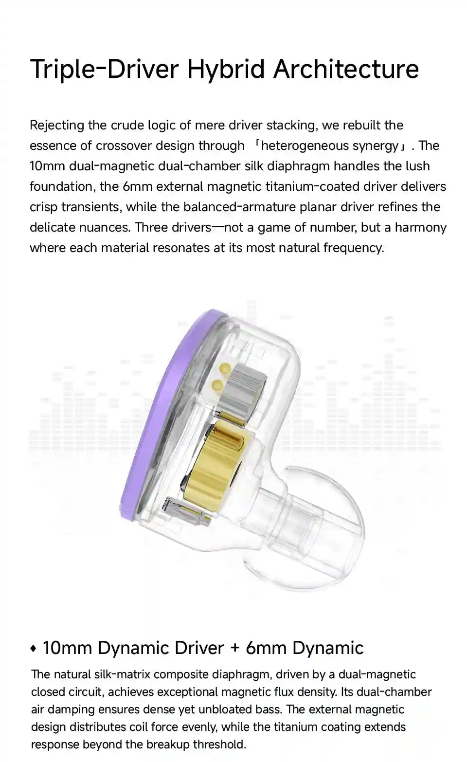 Planar In-Ear Monitors: NOZOMI 3-Unit Interchangeable Nozzle Earbuds Tidesmit