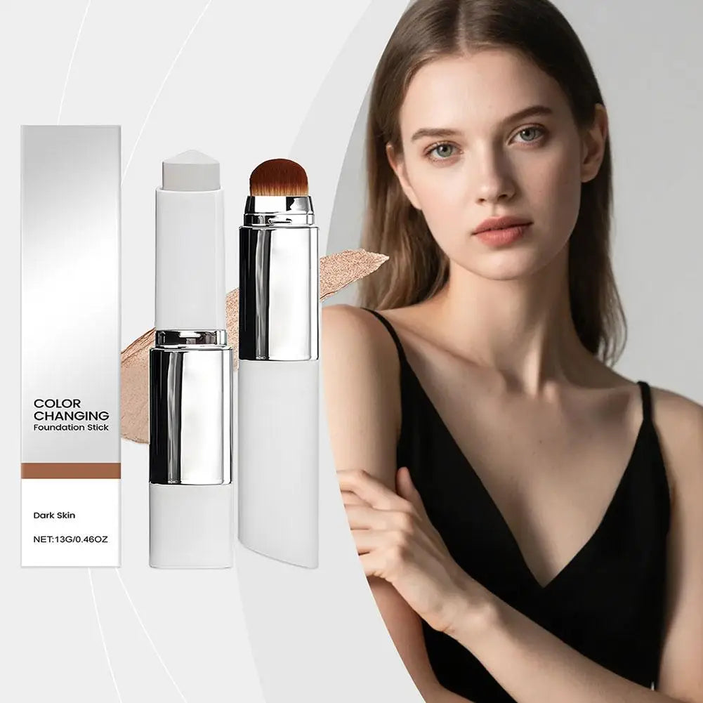 Tidesmit 2-in-1 color-changing foundation stick and brightening concealer liquid detail view for all skin types