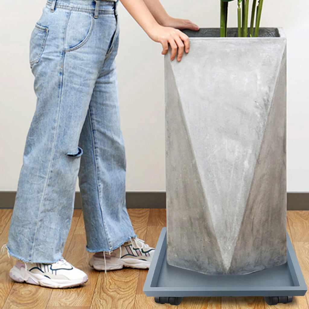 Industrial Design Outdoor Gardening Movable Wheel Tray Plant Container Tray Does Not Scratch Floor Maneuverability