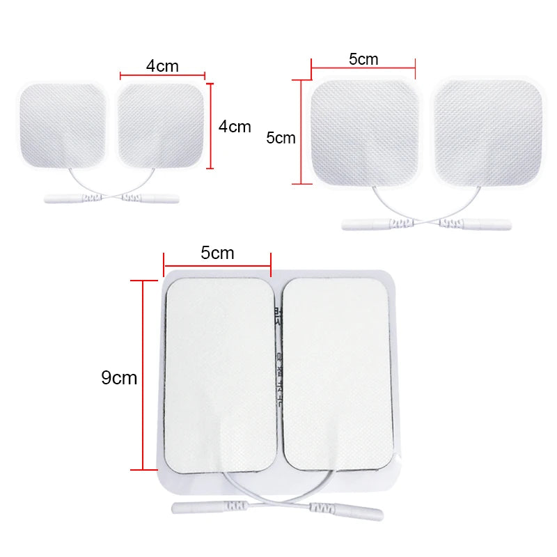 TENS Electrode Pads Replacement Gel for Muscle Relief - Adhesive Pads Back Massage Instrument Tidesmit