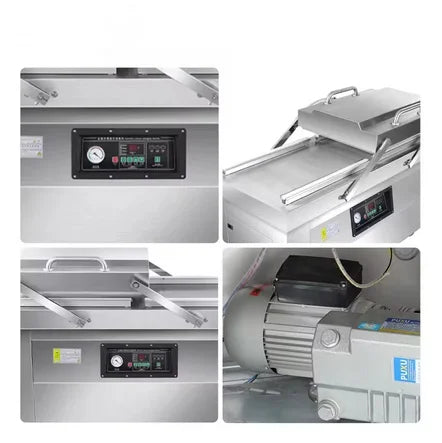 Sealing Length Double Chamber Vacuum Packaging Machinery Heavy Duty Dual Chamber Vacuum Sealer for Sausage