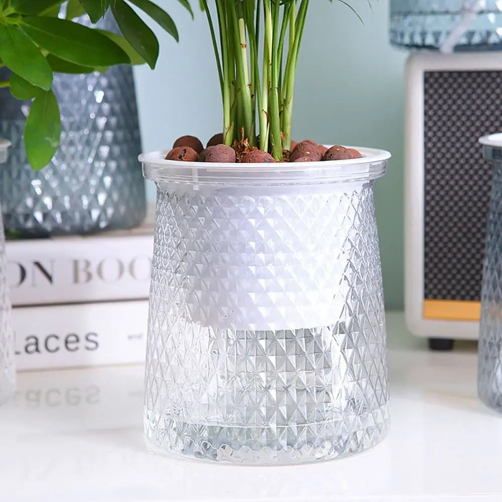 Self Watering Plant Pot Practical Plastic Visible Water Level Flower Pot Garden Supplies Hydroponic Planter