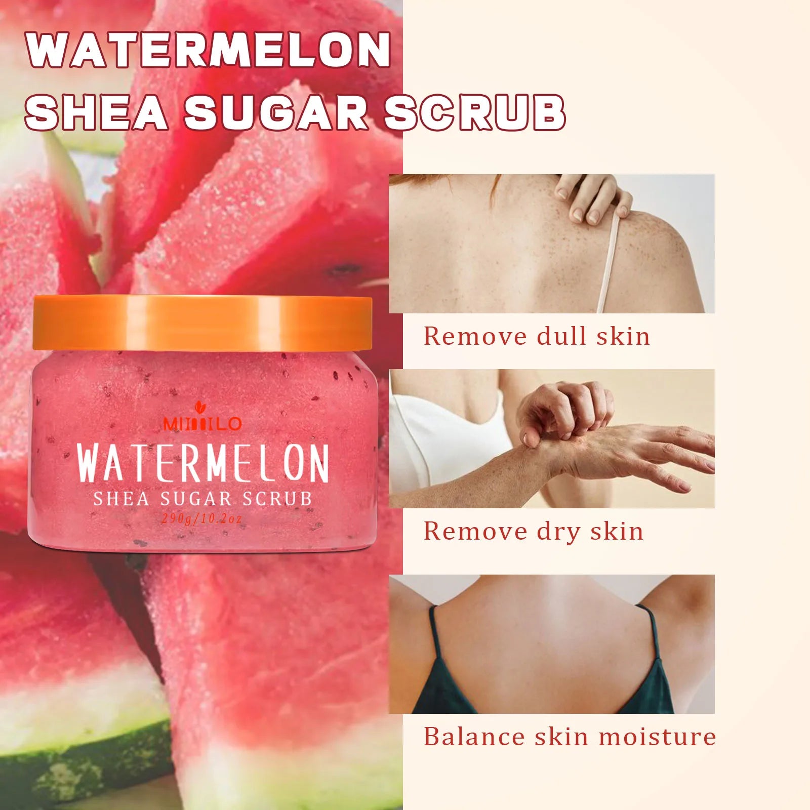 Shea Sugar Scrub Exfoliator for Smooth Skin | Tidesmit 290g Scrubs Treatments Tidesmit