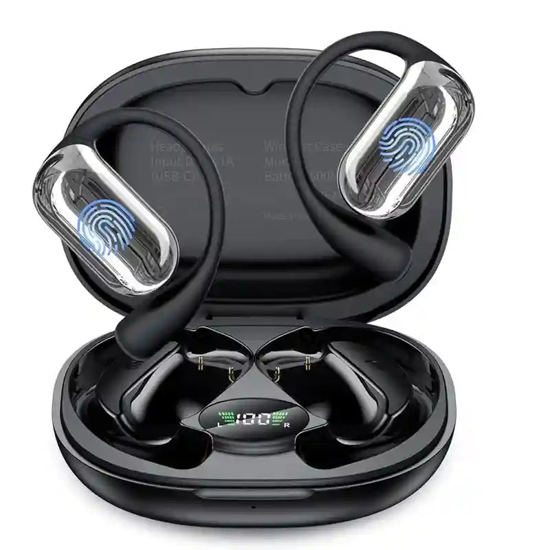 Tidesmit Real Time Translator Earbuds - 144 Languages, Black Black Tidesmit