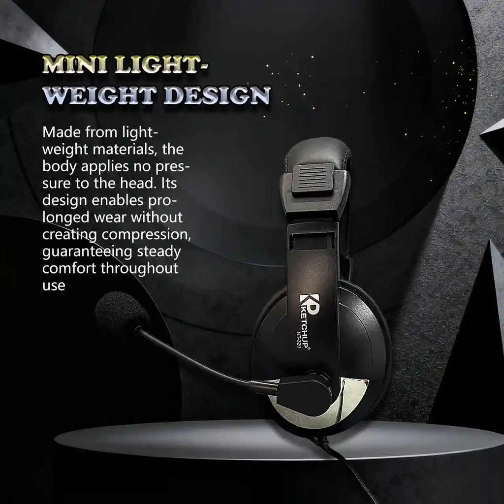 Wired Gaming Headphones with Microphone - Over-Ear PC Headset Tidesmit