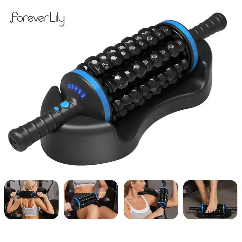 Electric Massage Roller - Deep Tissue Muscle Relief with Heat Therapy Massage Roller Tidesmit