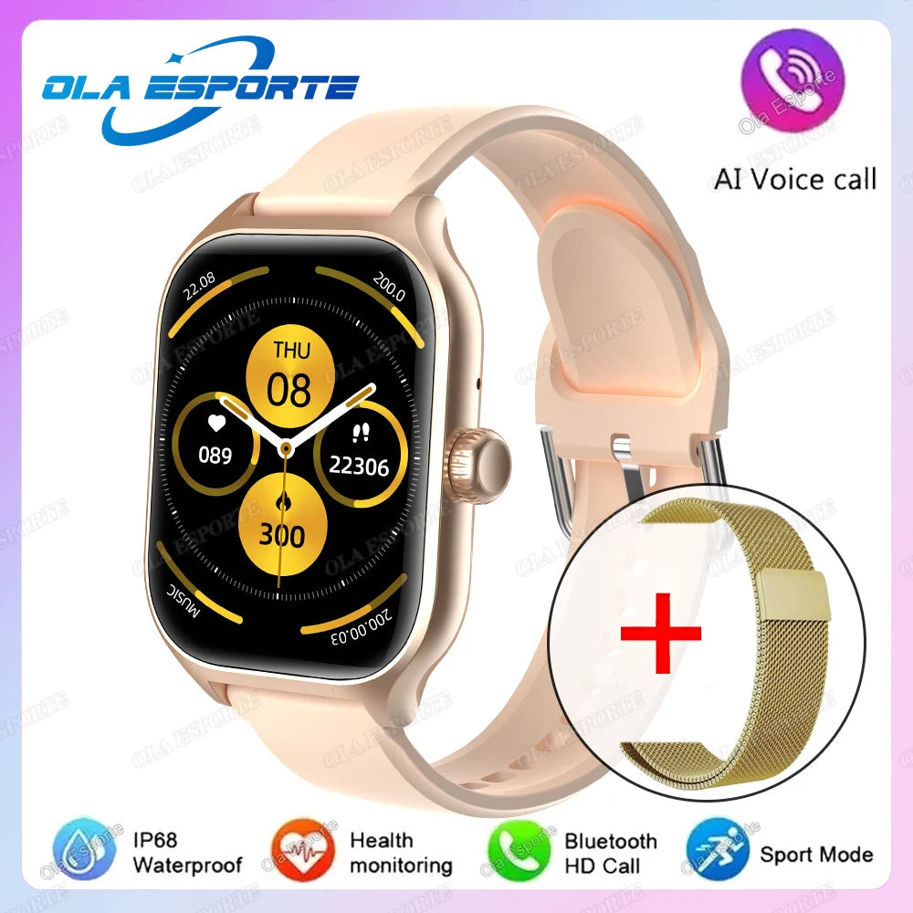 Smart Watch For Android IOS Watches 2.01inch HD Display BT Call Message Alert Music Sports Mode Smartwatch Men Women Gift HW12