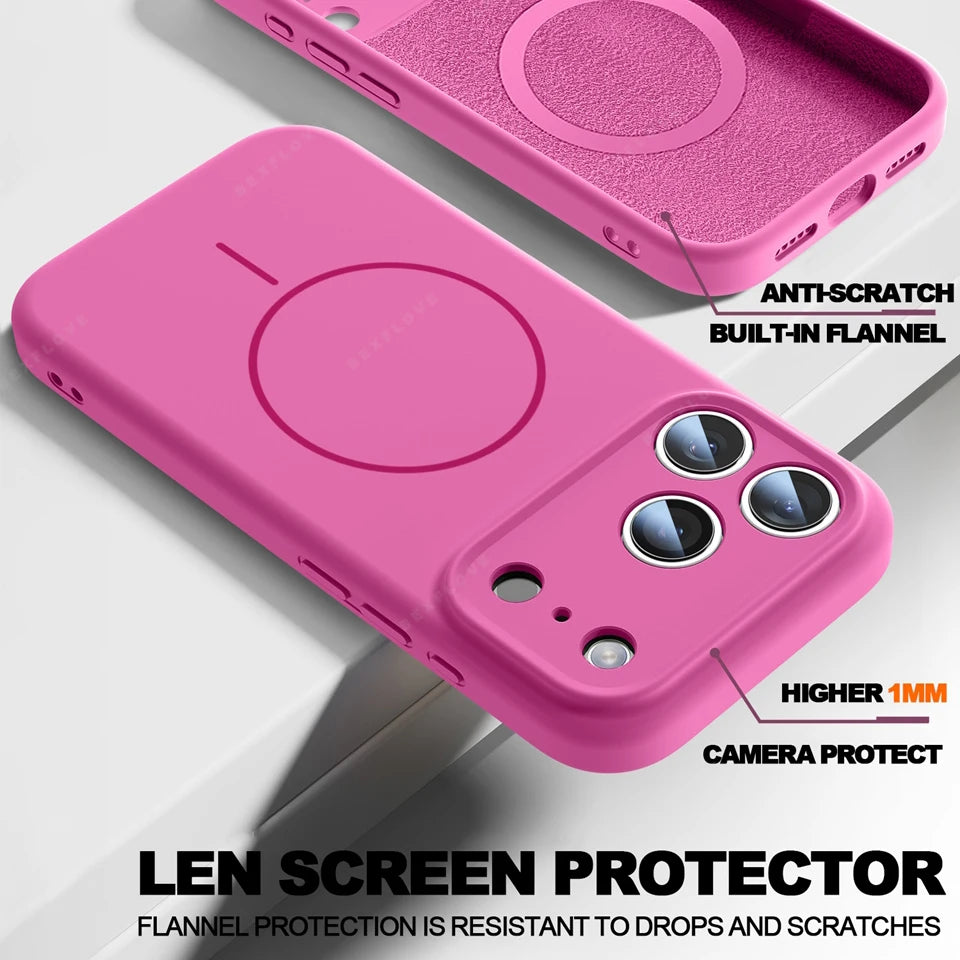 Magnetic iPhone Case with Wrist Strap – Slim Shock-Absorbing Cover Tidesmit