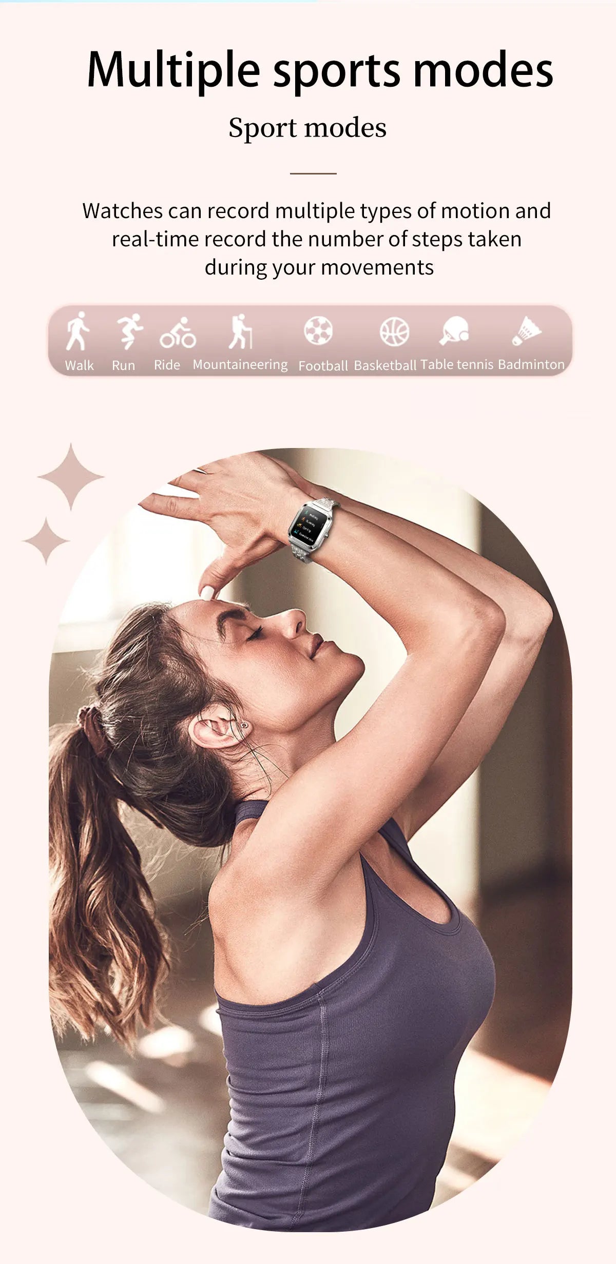 2026Ultra Thin Fashion Smart Watch For Women Screen Always Display Time Sports Bracelet Bluetooth Call 1.59" AMOLED Woman Watch