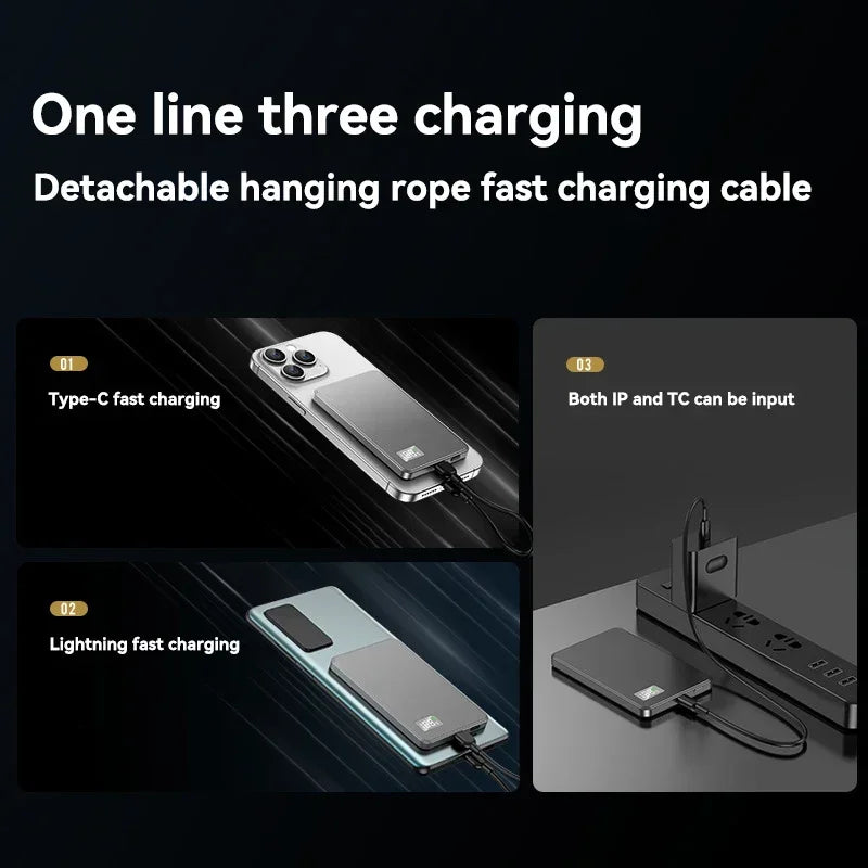 Magnetic Portable Charger 50000mAh - 22.5W Fast Charging Power Bank Tidesmit
