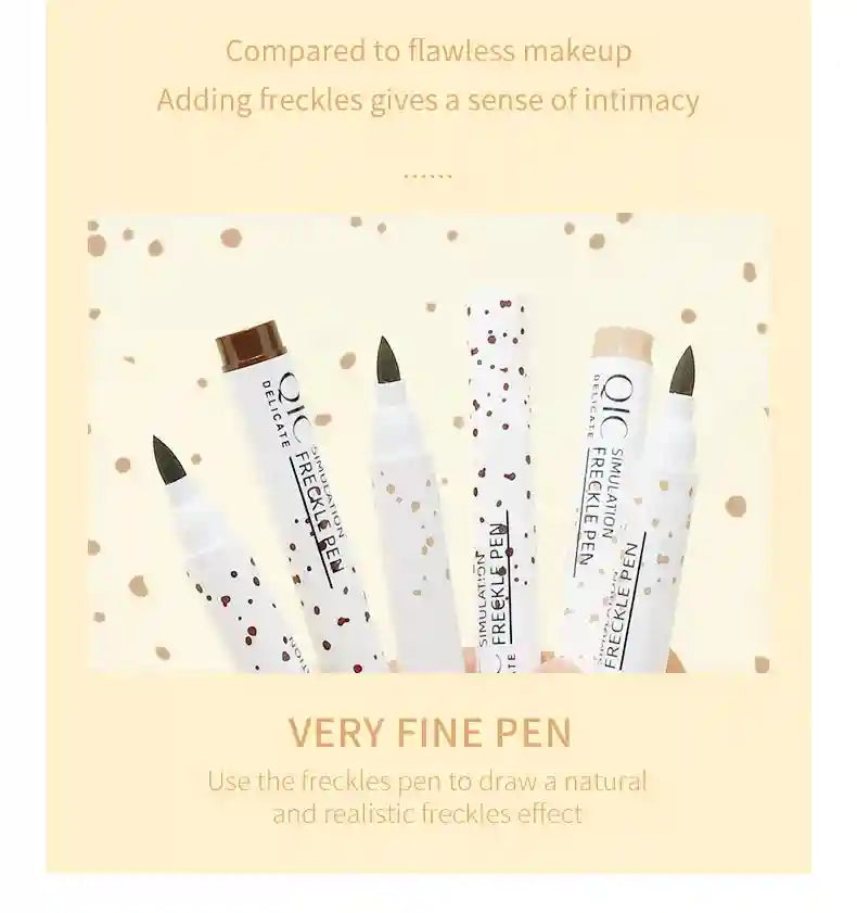 Tidesmit waterproof fake freckle pen for natural dot spot face makeup long lasting liquid applicator