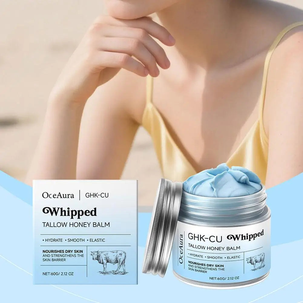 Copper Peptides GHK-Cu Beef Tallow Cream Blue Balm Manuka Honey Deep Moisturizing Nourishing Repair Barrier for All Skin Types