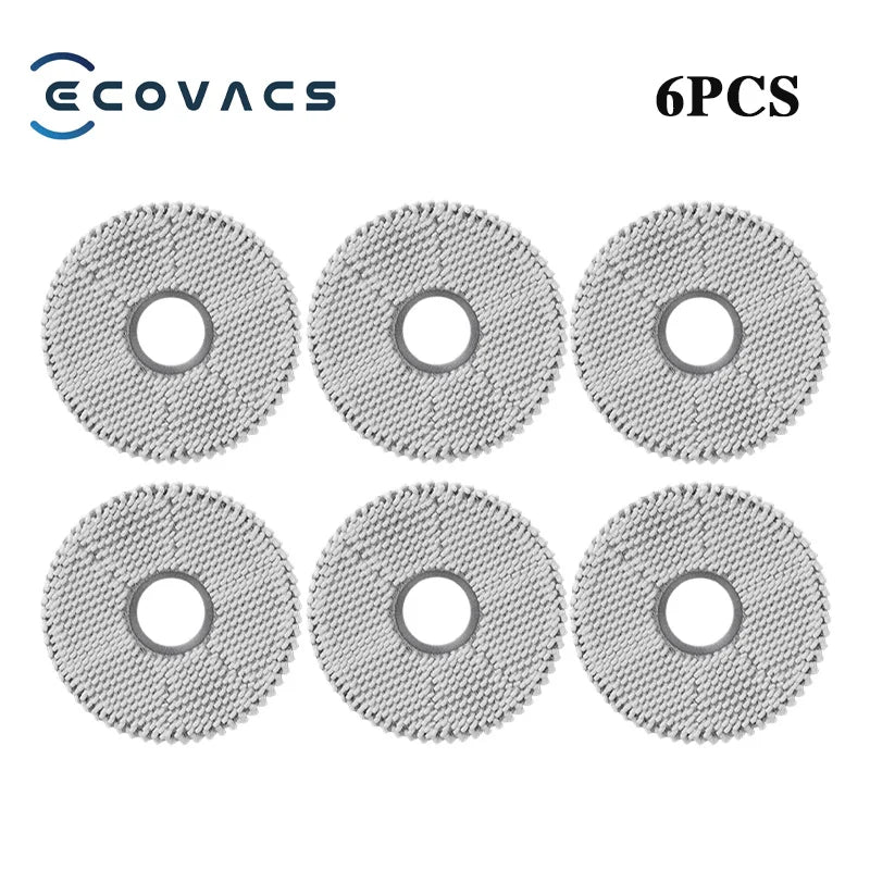 Tidesmit replacement parts set for Ecovacs X5 OMNI including dust bag, side brushes, filter and mop pads.